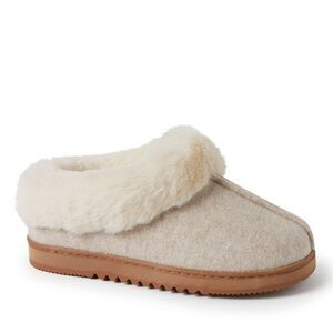 Dearfoams Women's Chloe Soft Knit House Shoe Clog Slipper